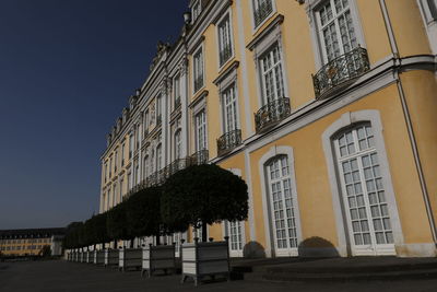 Low angle view of building against clear sky