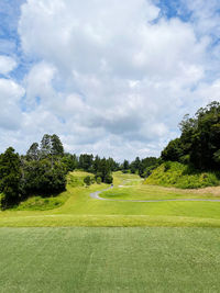 Scenic view of landscape against sky