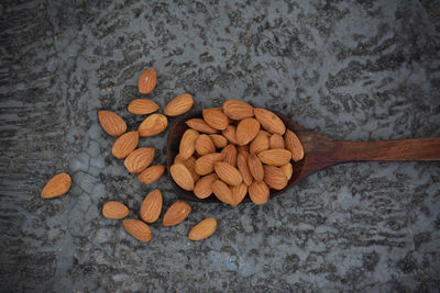 High angle view of carrots on table