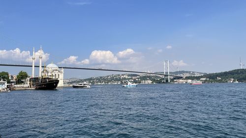 View of bridge over sea
