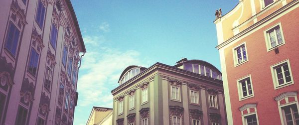 Low angle view of building against sky