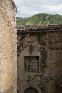 Low angle view of house against sky