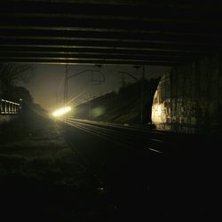Illuminated built structure at night
