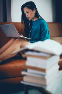 Young woman using mobile phone