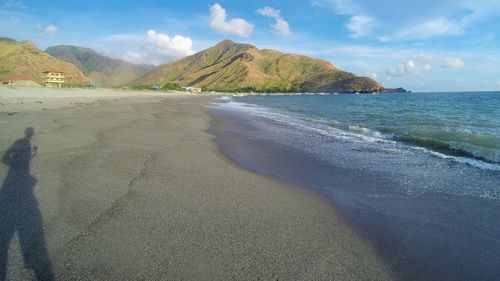 Scenic view of beach