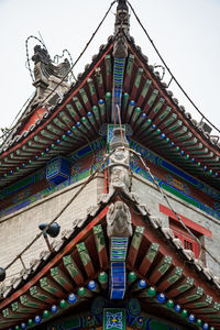 Low angle view of multi colored cathedral