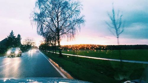 Cars on road