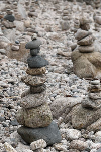 Stack of stones on rock