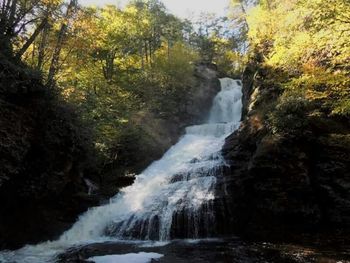 River flowing through rocks