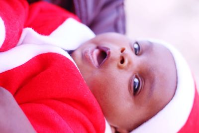 Close-up of baby boy
