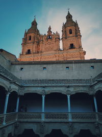 Low angle view of historical building against sky