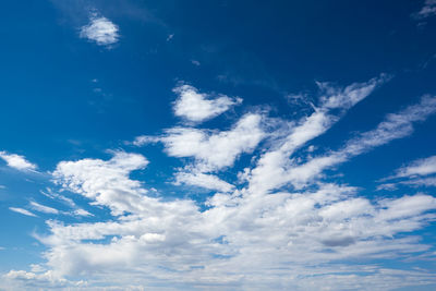 Low angle view of clouds in sky