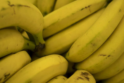 Full frame shot of bananas in market