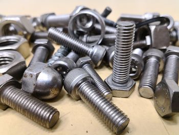 Close-up of machine part