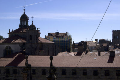 Buildings against sky in city