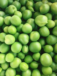 Full frame shot of green peas