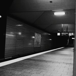 Illuminated underground walkway