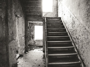 Staircase of abandoned building
