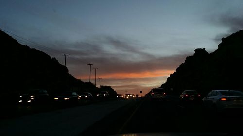 Road at sunset