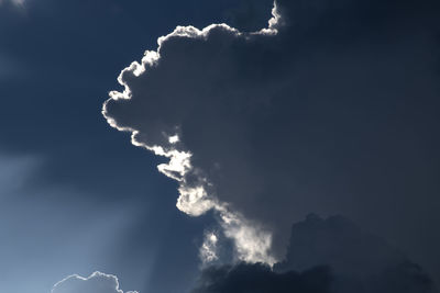 Low angle view of storm clouds in sky