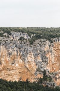 Rock formations on landscape