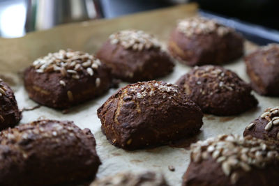 Close-up of delicious lye buns