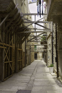 Empty corridor of building