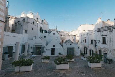 Buildings against sky in town