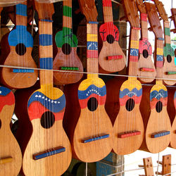 Row of guitar