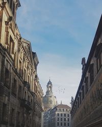 Low angle view of buildings against sky