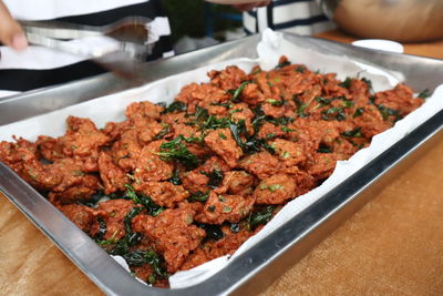 Close-up of food in plate