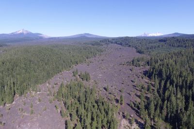 Scenic view of landscape against clear sky