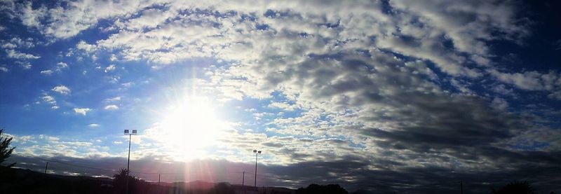 Low angle view of cloudy sky