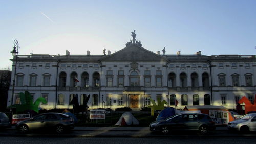 View of historical building against clear sky