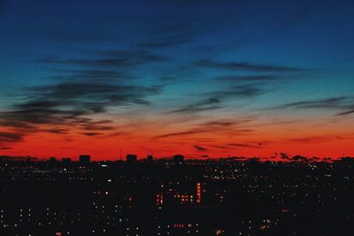 City at sunset