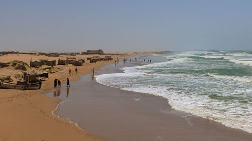 Panoramic view of beach