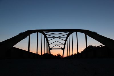 Low angle view of bridge against sky