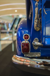 Close-up of vintage car