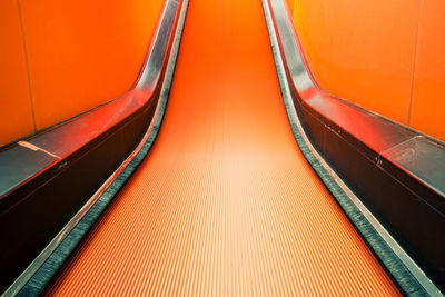 View of escalator