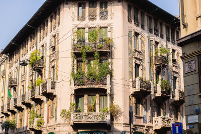 Low angle view of historic building