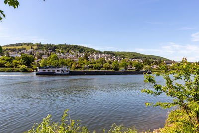 Scenic view of river against sky