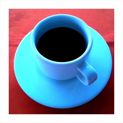 Directly above shot of coffee cup