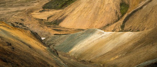 High angle view of a valley