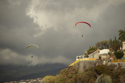 Scenic view of mountain against sky