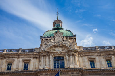 Low angle view of building against sky