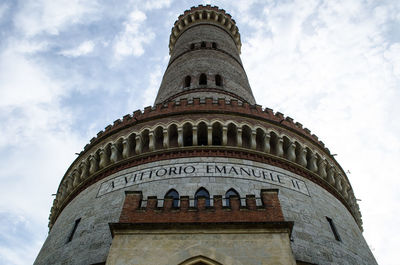 Low angle view of cathedral against cloudy sky