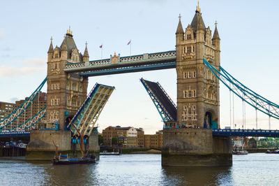 View of bridge over river