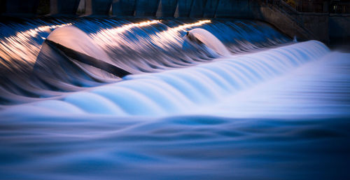Close-up of water flowing