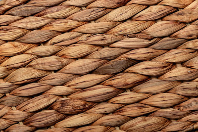 Full frame shot of wicker basket