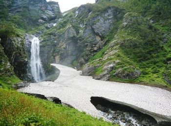 River flowing through rocks